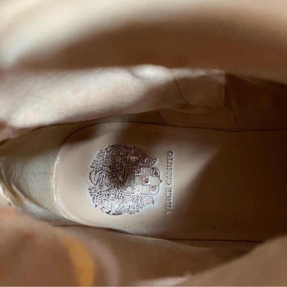 Vince Camuto Korigan Pink Tan Leather Lace Up Lug Sole Boot 9 1/2 M - Picture 13 of 15